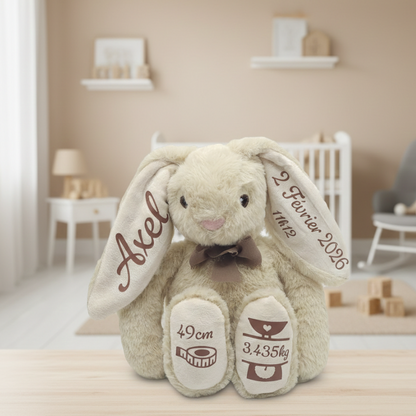 Doudou personnalisable Beige
