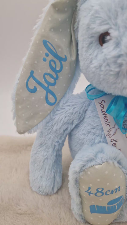 Doudou personnalisable bleu